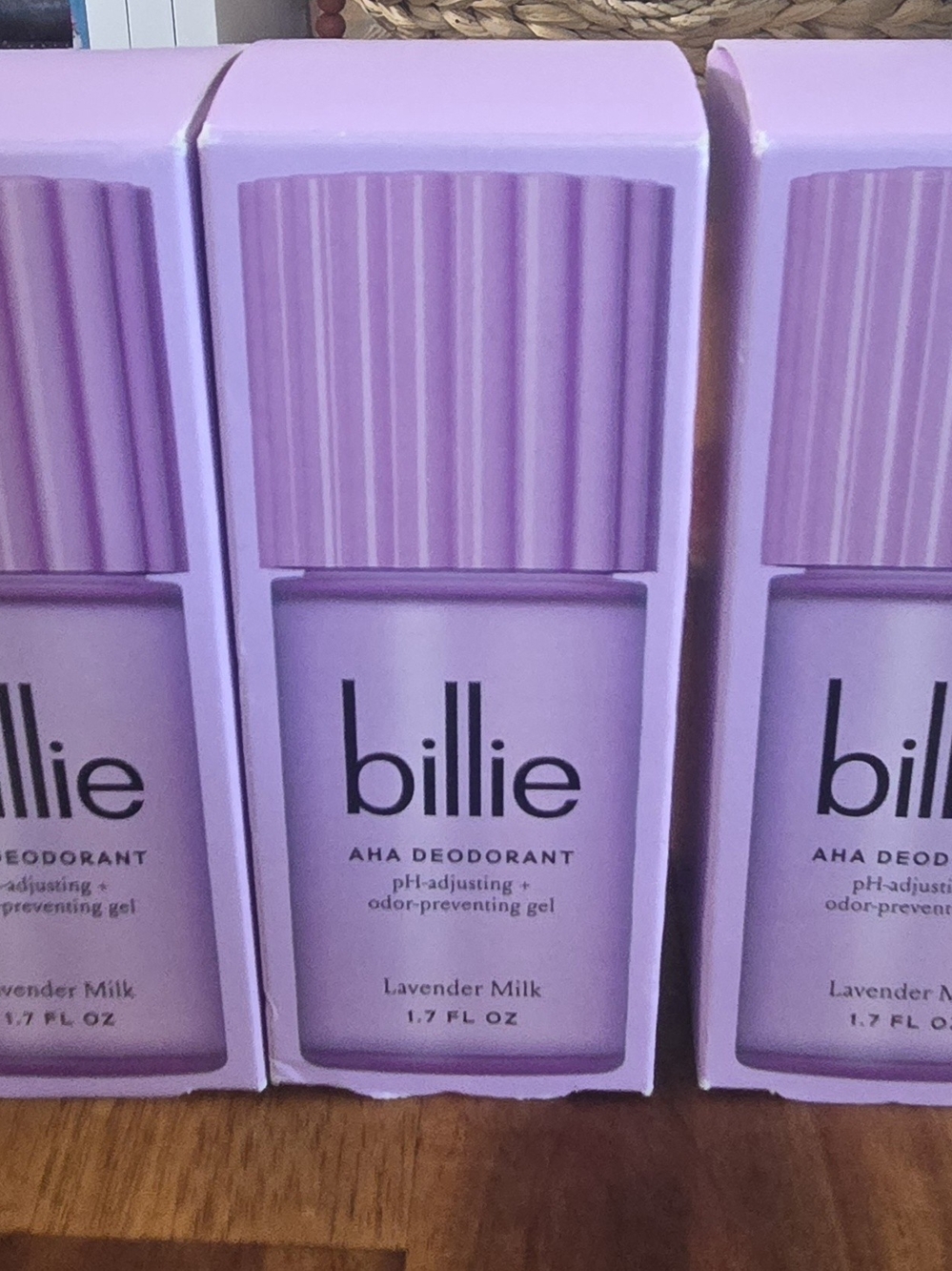 5 billie Lavender Milk AHA Deodorant Gel - Lavender/tidal Rose